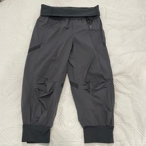 Grey Crop Lululemon Cargo Pants